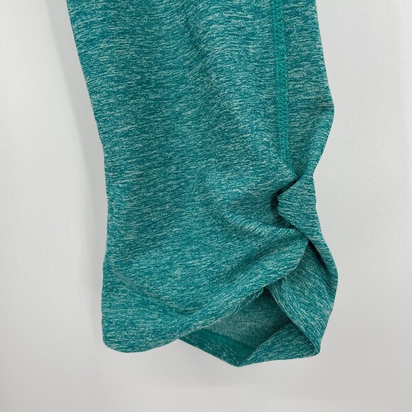THE NORTH FACE Cropped Ruched Green Blue Leggings Size M - Picture 3 of 8